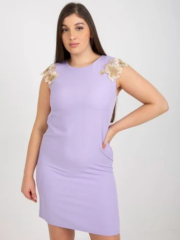 Rochie Dama Mini, Dantela, LAKERTA, Mov de Sarbatori