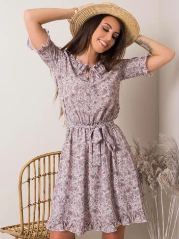 Rochie Dama Mini, Floral, LAKERTA, Mov Eleganta Office