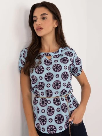 Bluza Dama Mini, Elegant, LAKERTA, Albastru Eleganta Office