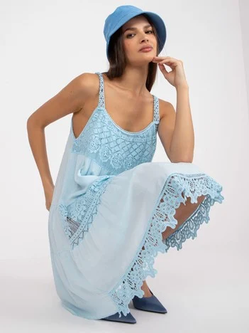Rochie Dama Mini, Imprimat, Och Bella, Albastru de Vara