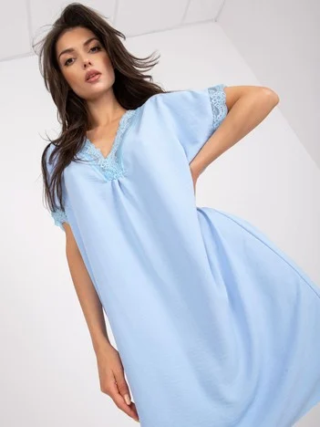 Rochie Dama Mini, Dantela, ITALY MODA, Albastru