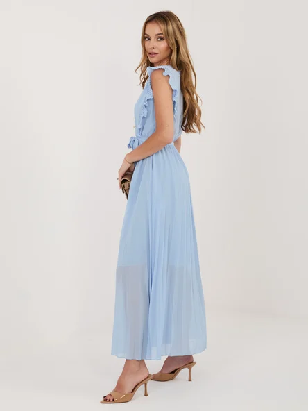 Rochie Dama Midi, Lejera, RUE PARIS, Albastru de Vara