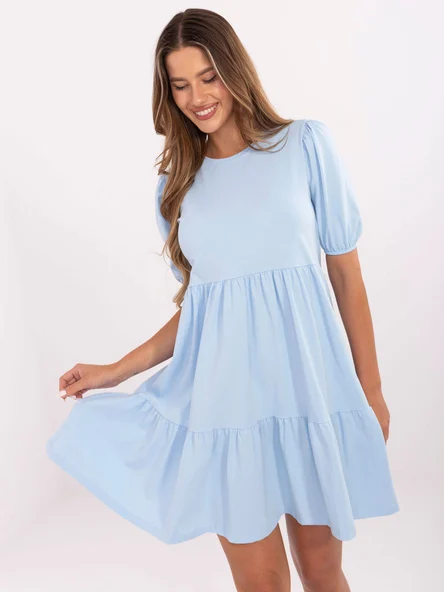 Rochie Dama Mini, Lejera, RUE PARIS, Albastru Eleganta Office