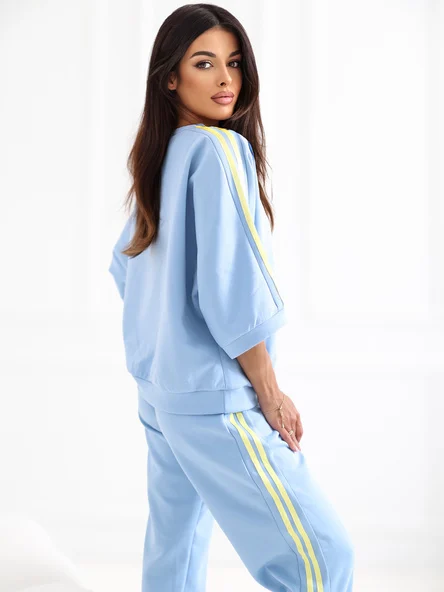 Compleu Dama Lunga, Dreapta, RUE PARIS, Albastru Casual