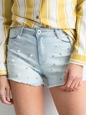 Pantaloni Scurti Dama Dreapta, Bumbac, Goodies, Albastru Casual
