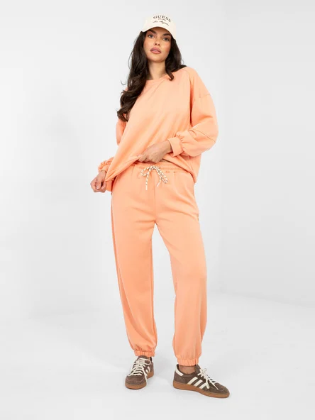 Compleu Dama Maneca lunga, Mansete elastice, ITALY MODA, Portocaliu Casual