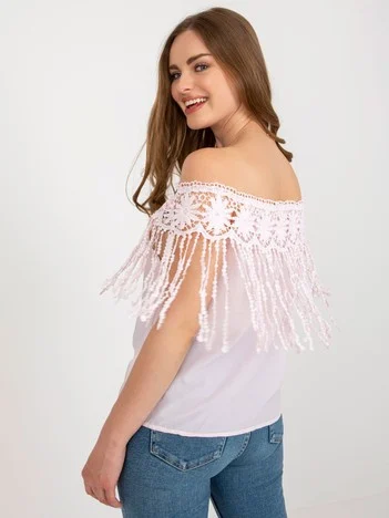 Bluza Dama Mini, Dantela, Ming Yi Fang, Roz Casual