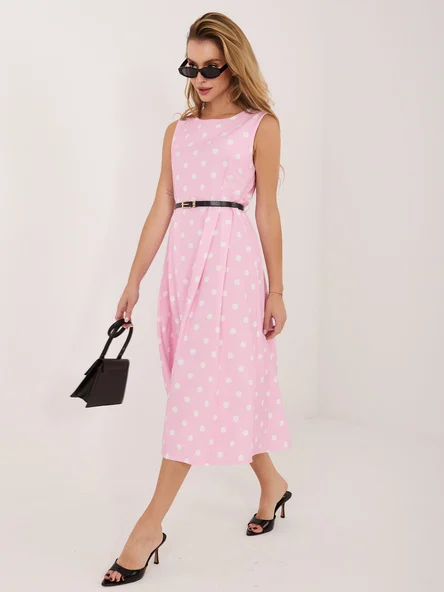 Rochie Dama Midi, Buline, ITALY MODA, Roz Eleganta Office