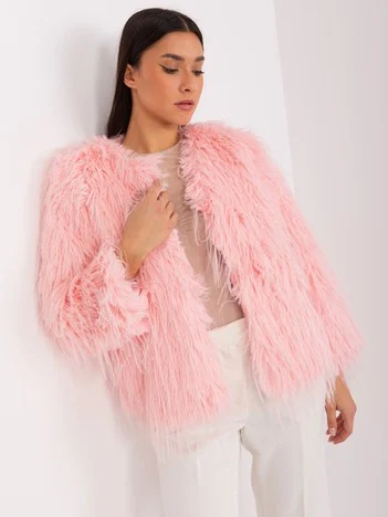 Jacheta Dama Maneca lunga, Elegant, Wool Fashion Italia, Roz de Petrecere