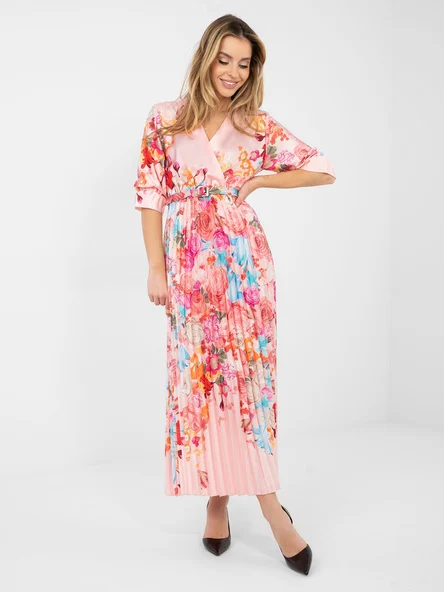 Rochie Dama Maxi, Floral, ITALY MODA, Roz Eleganta Office