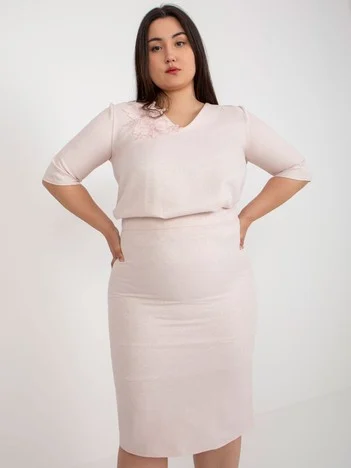 Fusta Dama Midi, Elegant, LAKERTA, Roz de Petrecere