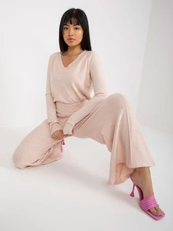 Pantaloni Dama Lejera, Guler inalt, COCO ANGELO, Roz Eleganta Office