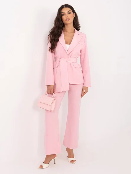 Compleu Dama Maneca lunga, Elegant, ITALY MODA, Roz de Petrecere