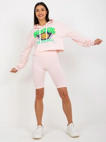 Compleu Dama Maneca lunga, Sport, ex moda, Roz Casual