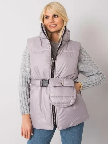 Vesta Dama Fara maneci, Fara maneci, ex moda, Gri de Vara