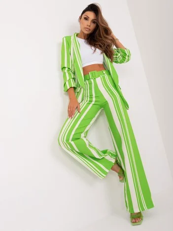 Pantaloni Dama Dungi, Elegant, ITALY MODA, Verde de Petrecere Marimi Mari