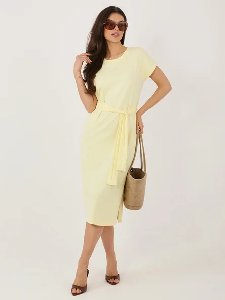 Rochie Dama Mini, Rochie dreapta, RUE PARIS, Galben de Vara