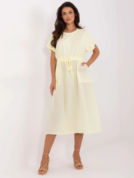 Rochie Dama Midi, Lejera, Och Bella, Galben de Vara