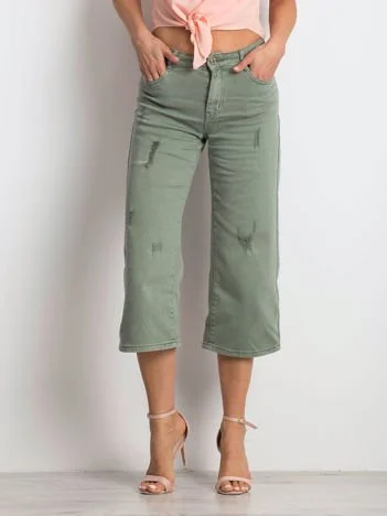 Blugi Dama 7/8, Larga, Hello Miss, Khaki Casual