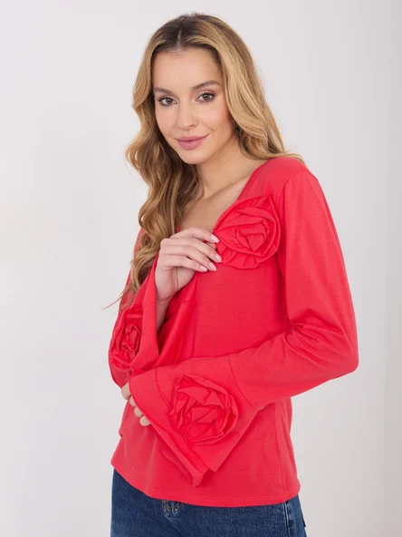 Bluza Dama Maneca lunga, Elegant, ITALY MODA, Coral de Petrecere
