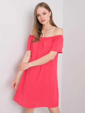 Rochie Dama Mini, Pe umeri, Fresh Made, Coral Casual