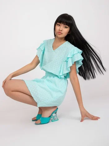 Rochie Dama Mini, Imprimat, LAKERTA, Menta de Vara