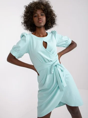 Rochie Dama Mini, Rochie asimetrica, LAKERTA, Menta de Ocazie Nunta