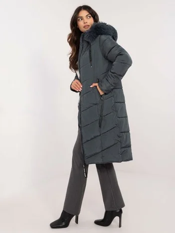 Jacheta Dama Maneca lunga, Guler inalt, SKORP, Verde Eleganta Office Marimi Mari