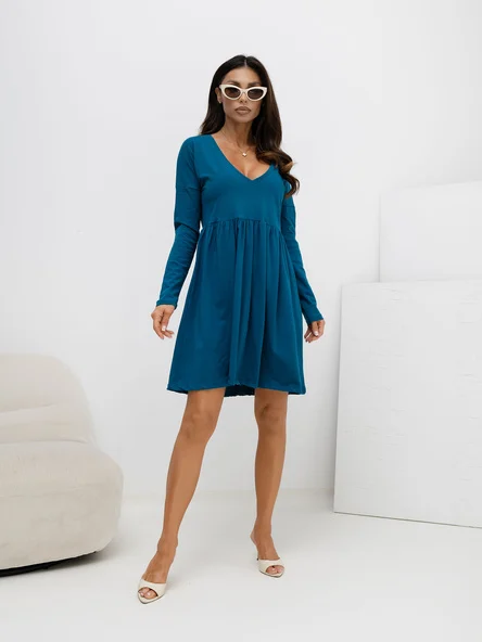 Rochie Dama Maxi, Lejera, RUE PARIS, Verde Eleganta Office