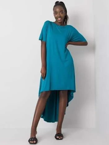 Rochie Dama Midi, Rochie asimetrica, RUE PARIS, Verde de Vara