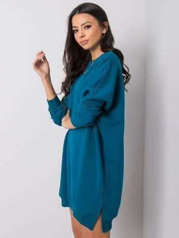 Rochie Dama Mini, Decolteu rotund, RELEVANCE, Verde Eleganta Office