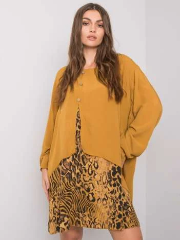 Rochie Dama Maxi, Animal print, ITALY MODA, Galben Casual