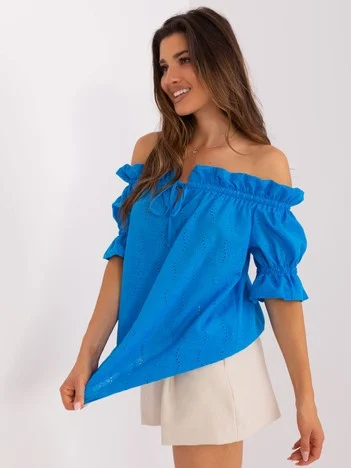 Bluza Dama Mini, Boho, LAKERTA, Albastru