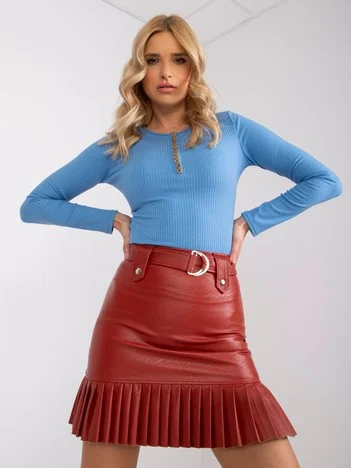 Bluza Dama Maneca lunga, Dungi, LAKERTA, Albastru Eleganta Office