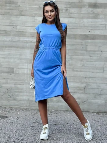 Rochie Dama Midi, Rochie dreapta, Mayflies, Albastru Marimi Mari