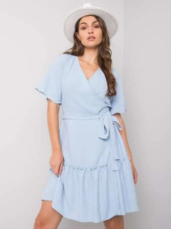 Rochie Dama Mini, Rochie dreapta, LAKERTA, Albastru de Ocazie Nunta