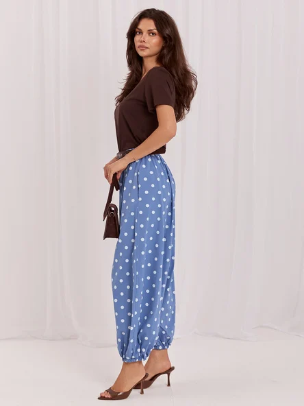 Pantaloni Dama 7/8, Buline, ITALY MODA, Albastru