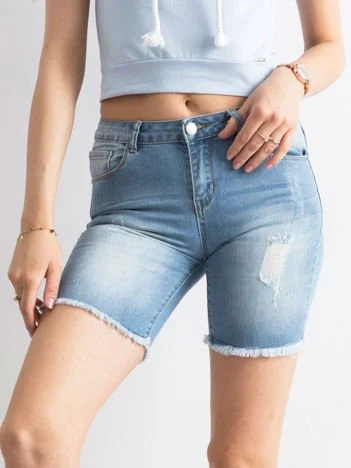 Pantaloni Scurti Dama Dreapta, Bumbac, Goodies, Albastru Casual