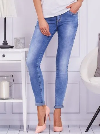 Blugi Dama Lunga, Conica, Miss Rj, Albastru Casual