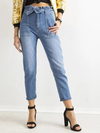 Blugi Dama 7/8, Dreapta, RE-Dress Jeans, Albastru Eleganta Office