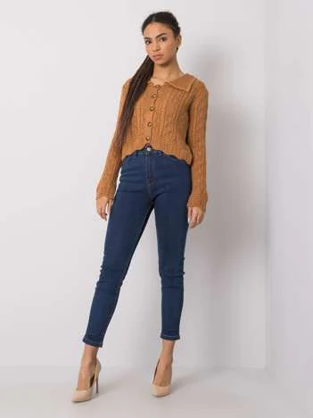 Blugi Dama Lunga, Conica, RUE PARIS, Albastru Eleganta Office