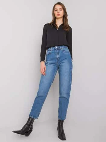 Blugi Dama Lunga, Dreapta, OREO JEANS, Albastru Eleganta Office