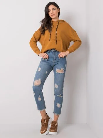 Blugi Dama Lunga, Sport, RUE PARIS, Albastru Casual