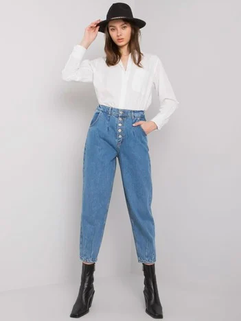 Blugi Dama 7/8, Conica, OREO JEANS, Albastru Eleganta Office