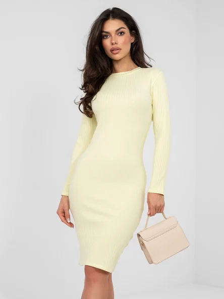 Rochie Dama Maxi, Dungi, RUE PARIS, Galben Eleganta Office