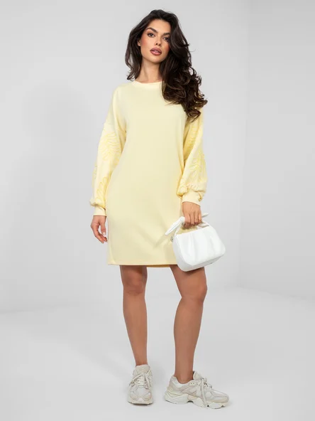 Rochie Dama Mini, Imprimat, RUE PARIS, Galben