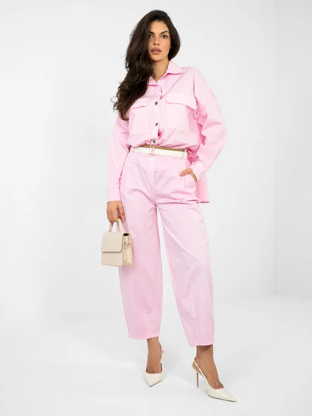 Pantaloni Dama 7/8, Conica, ITALY MODA, Roz Casual