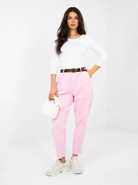 Pantaloni Dama 7/8, Conica, ITALY MODA, Roz Eleganta Office