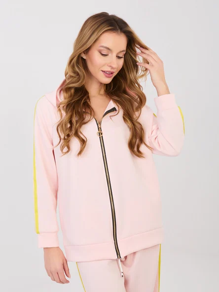 Compleu Dama Maneca lunga, Larga, RUE PARIS, Roz Casual