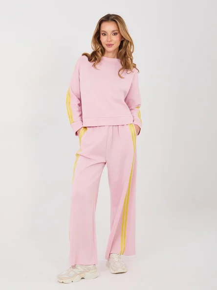Compleu Dama Maneca lunga, Larga, RUE PARIS, Roz Casual